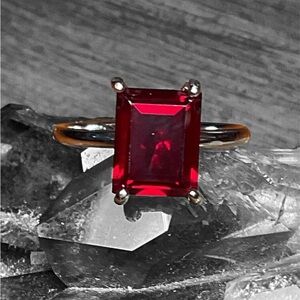 Ruby .925 Silver Ring 7